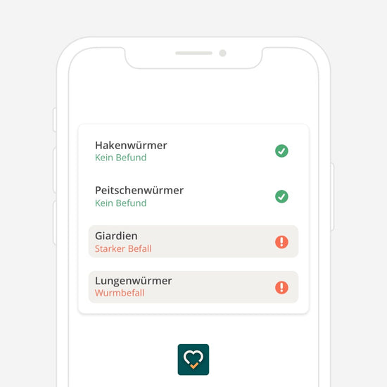 Deine Ergebnisse in der vetevo App