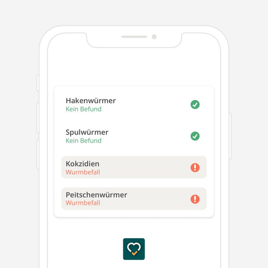 Deine Ergebnisse in der vetevo App